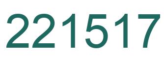 Number 221517 green image
