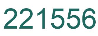 Number 221556 green image