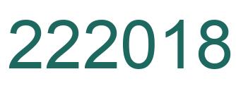 Número 222018 imagen verde