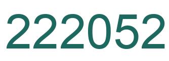 Número 222052 imagen verde