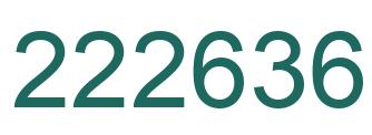 Number 222636 green image