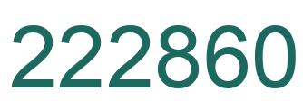 Number 222860 green image