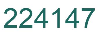 Número 224147 imagen verde