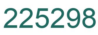 Número 225298 imagen verde