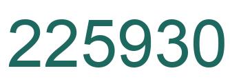 Número 225930 imagen verde