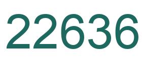 Number 22636 green image