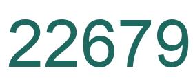 Number 22679 green image
