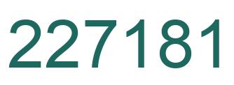 Número 227181 imagen verde