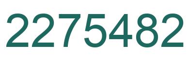 Number 2275482 green image