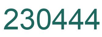 Número 230444 imagen verde