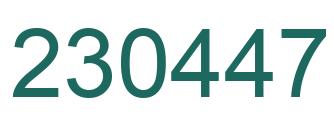 Número 230447 imagen verde