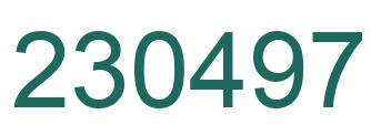 Número 230497 imagen verde
