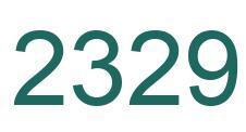 Number 2329 green image