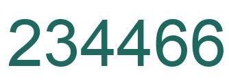 Número 234466 imagen verde