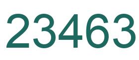 Number 23463 green image