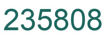 Número 235808 imagen verde