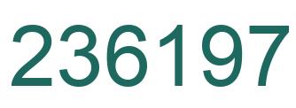 Número 236197 imagen verde
