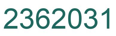 Número 2362031 imagen verde