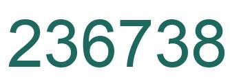 Number 236738 green image