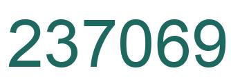 Número 237069 imagen verde