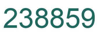 Number 238859 green image