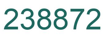 Number 238872 green image