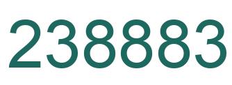 Number 238883 green image