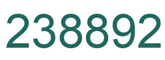 Number 238892 green image