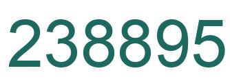 Number 238895 green image