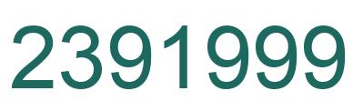 Number 2391999 green image