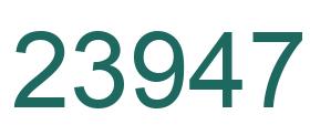 Number 23947 green image