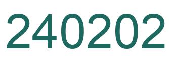 Number 240202 green image