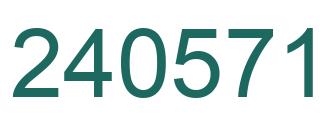 Número 240571 imagen verde