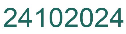 Number 24102024 green image
