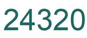Number 24320 green image