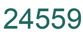 Number 24559 green image