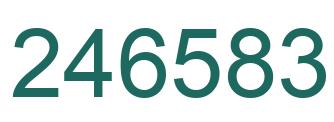 Número 246583 imagen verde