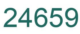 Number 24659 green image