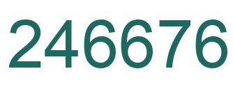 Número 246676 imagen verde