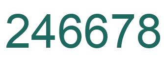 Número 246678 imagen verde
