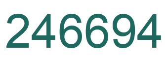 Número 246694 imagen verde