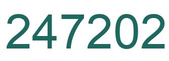 Number 247202 green image