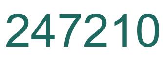 Número 247210 imagen verde