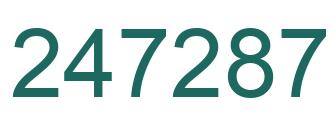 Número 247287 imagen verde