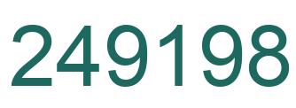 Number 249198 green image