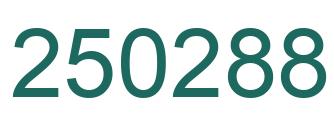 Number 250288 green image