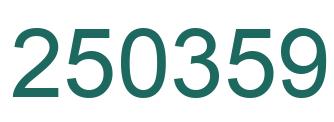 Number 250359 green image