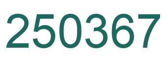 Number 250367 green image