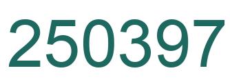 Number 250397 green image