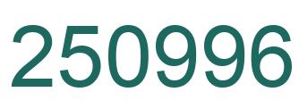 Number 250996 green image